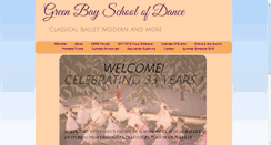 Desktop Screenshot of greenbayschoolofdance.com